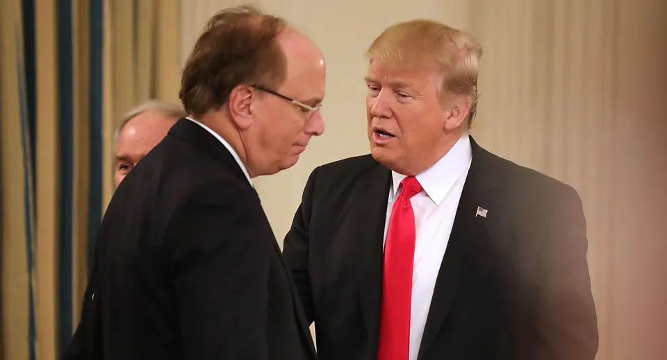 Larry Fink vs Donald Trump