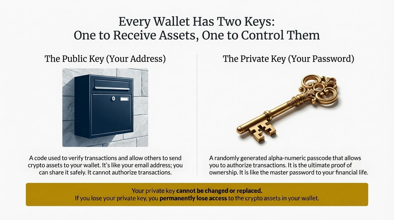 Crypto wallet keys